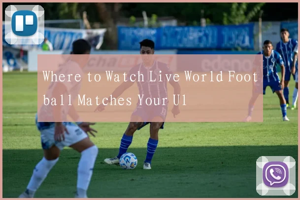 Where to Watch Live World Football Matches Your Ul